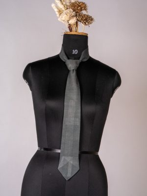 Raw Silk Tie - Green